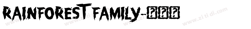 RAINFOREST FAMILY字体转换
